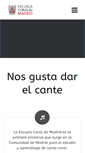 Mobile Screenshot of escuelacoraldemadrid.com