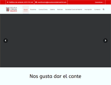 Tablet Screenshot of escuelacoraldemadrid.com